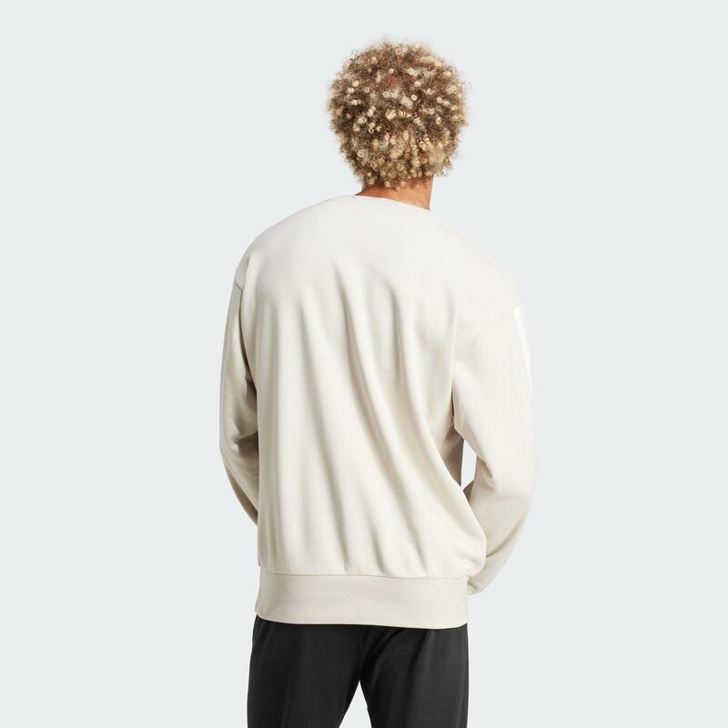 Sweat-shirt French terry 3 bandes Essentials
