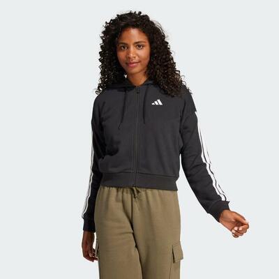 Essentials 3-stripes french terry ritshoodie