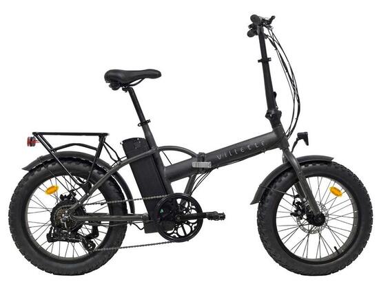 Villette le Gros fatbike électrique pliant 13Ah 7sp 20 pouces Gris foncé