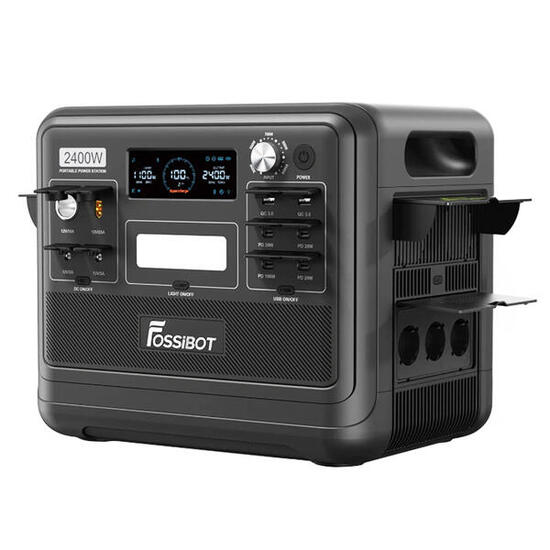 Station électrique portable 2400W Camping Voyage F2400 Noir
