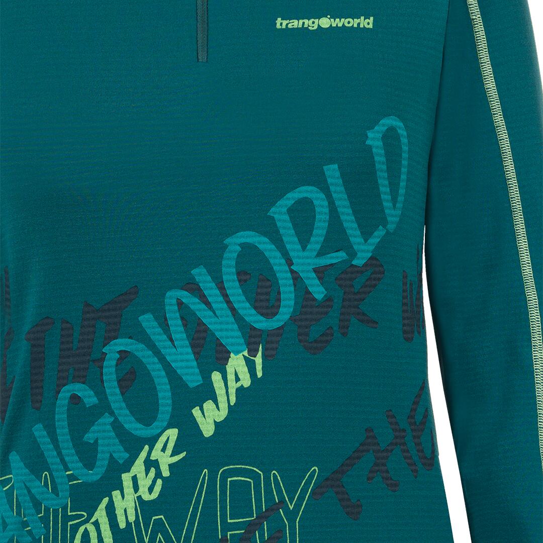 Jersey de Trail Running para Mujer Trangoworld Gruvaz Azul 2/2