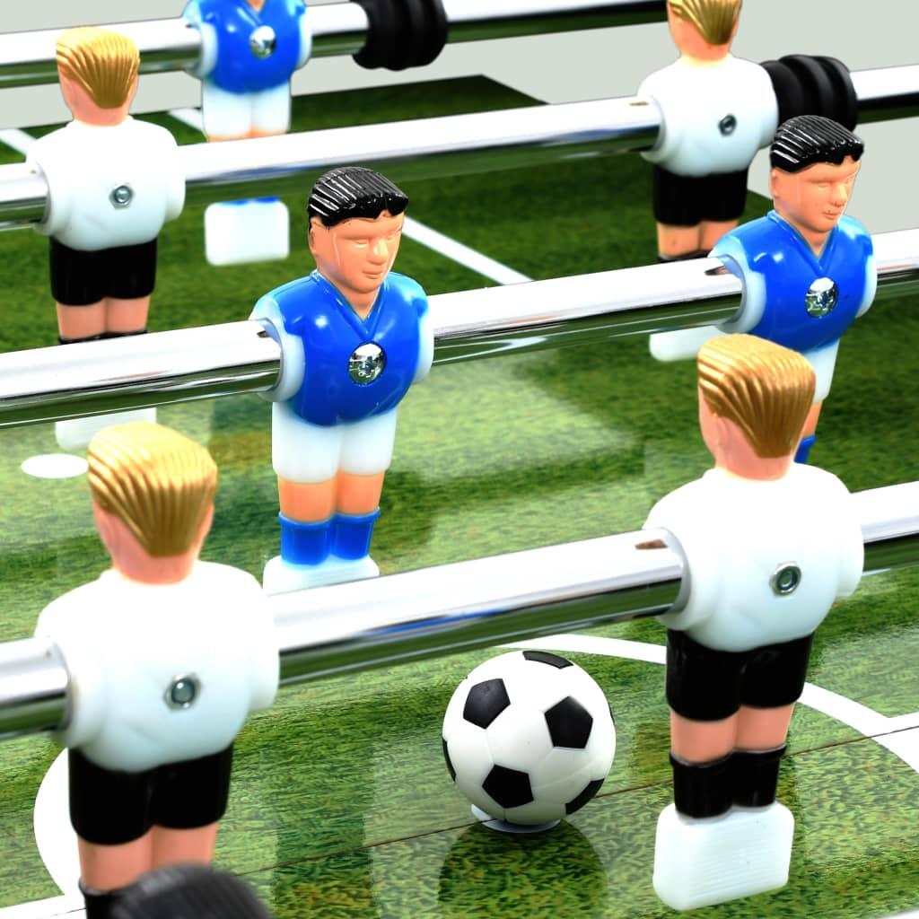 Futbolín de acero blanco 6/7