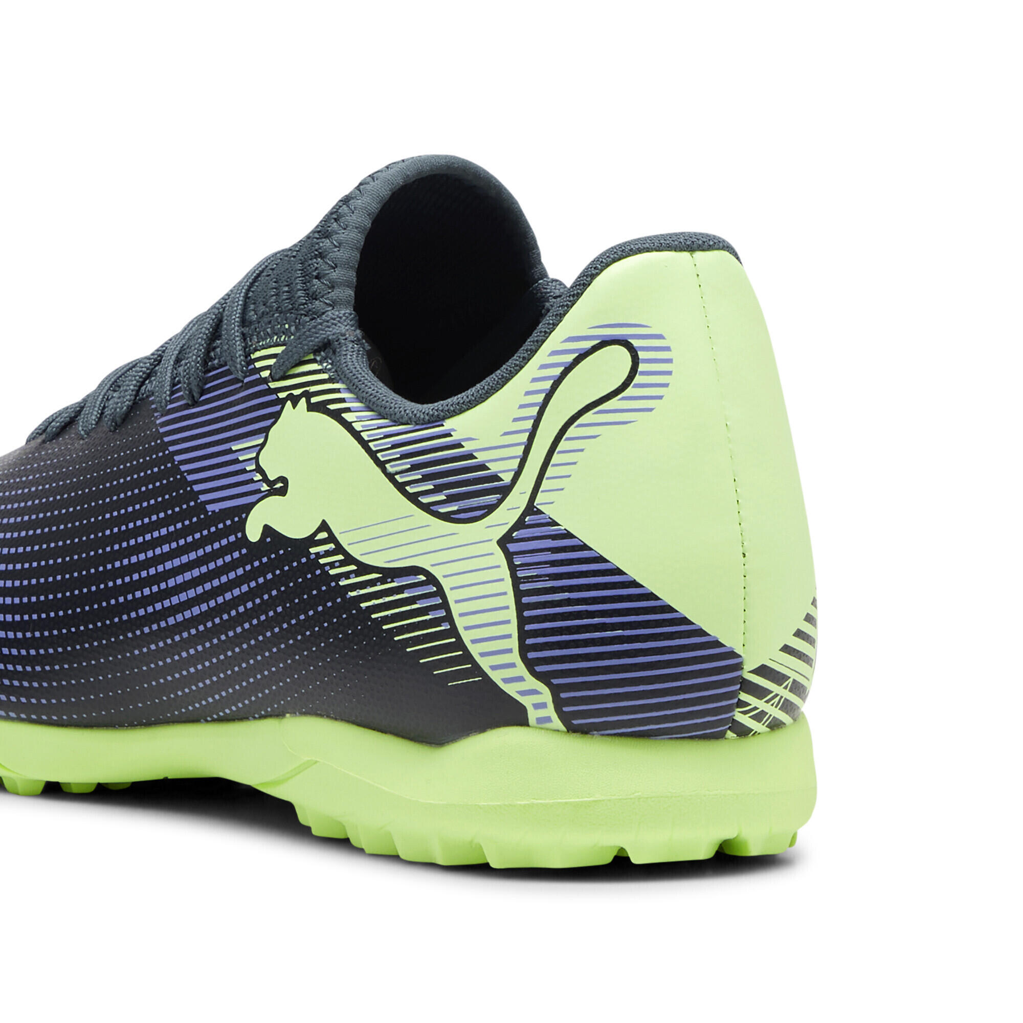 FUTURE 7 PLAY TT Kopačky PUMA Gray Skies Elektro Purple Fizzy Apple White Yellow 2/7