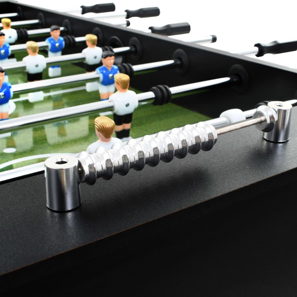 Futbolín de acero negro 7/7