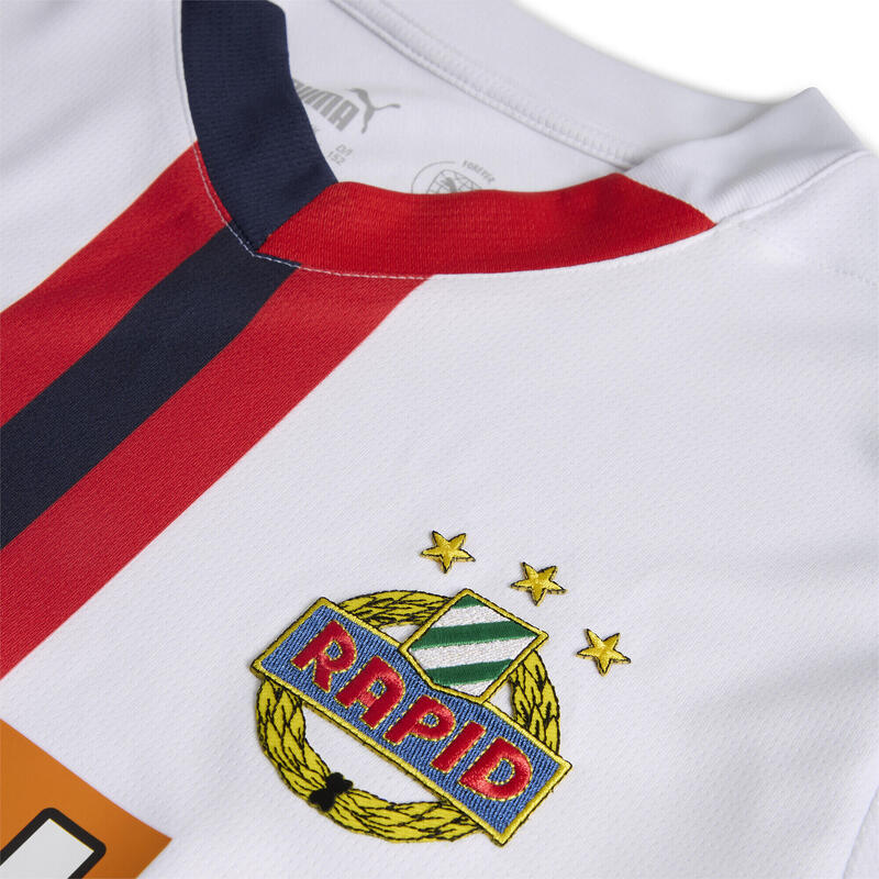 SK Wien 24/25 Auswärtstrikot Kinder PUMA White Red Navy Blue