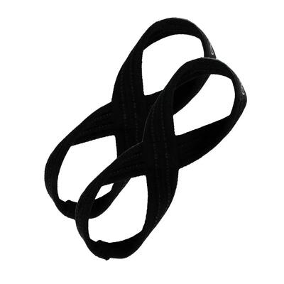 Cinghie pesi a doppio anello nere Figura 8