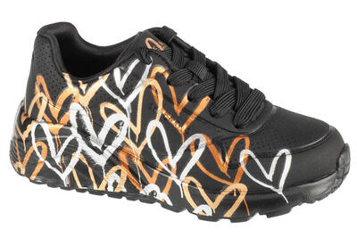 Sportschoenen kind skechers jgoldcrown uno lite zwart
