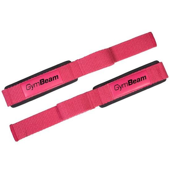 Paski do podnoszenia fitness antypoślizgowe 60 cm różowe X-Grip
