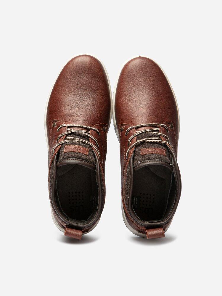 Bottines homme RAVENNE Acajou 3/4