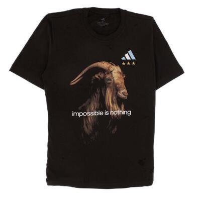 Shirt Messi GOAT Graphic Tee in Schwarz