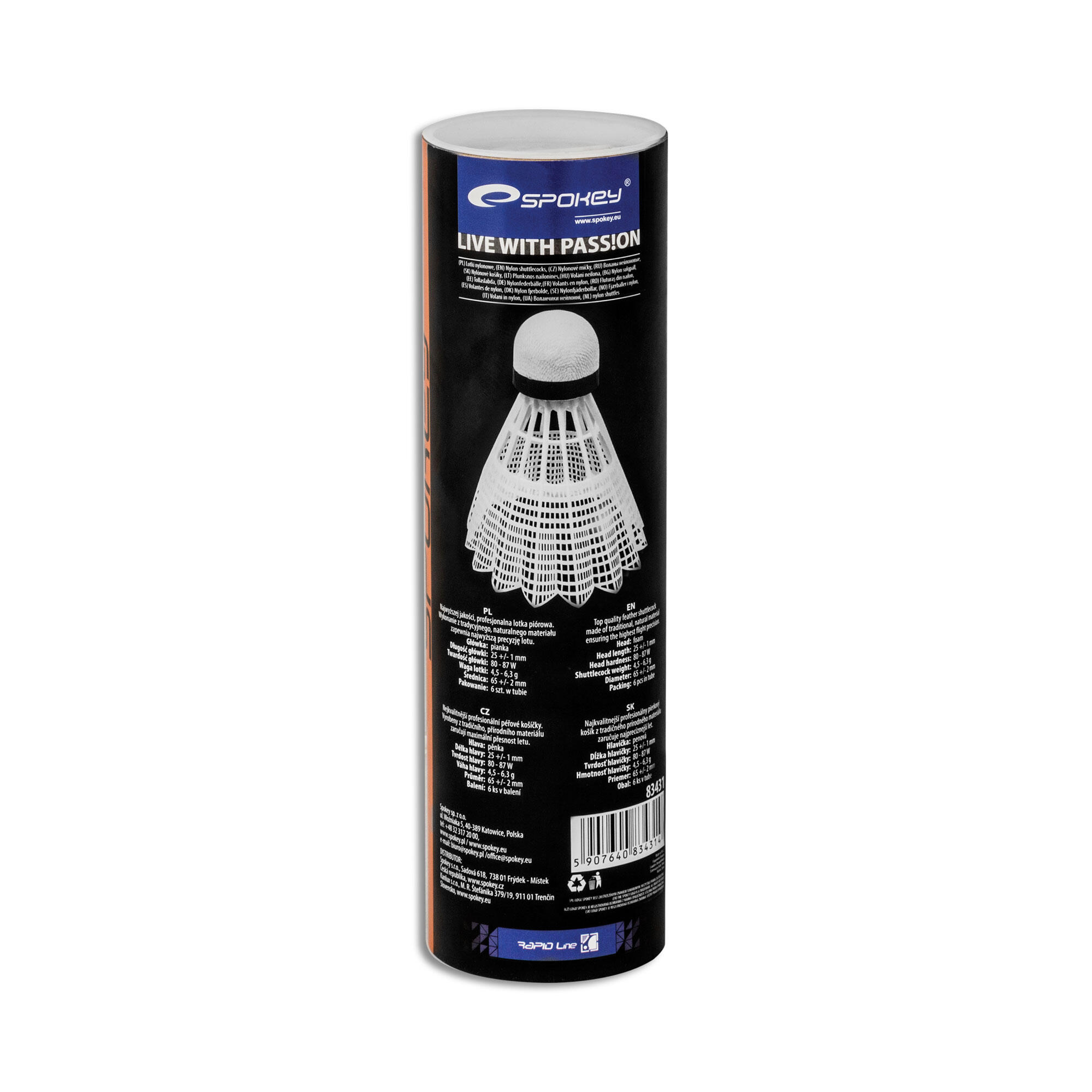 Lotki do badmintona Spokey AIR TEC 6 szt. 2/6