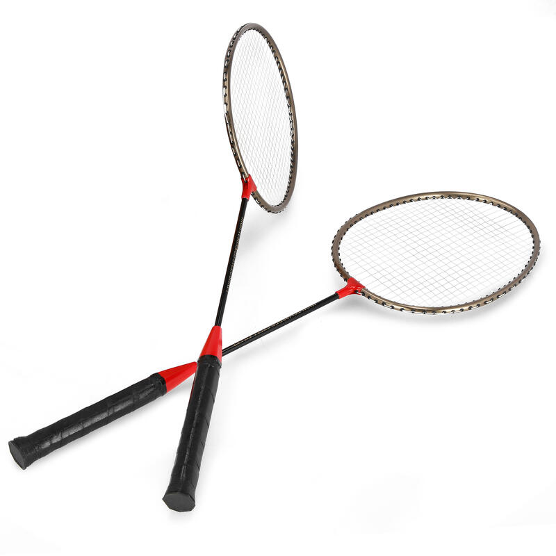 Set 2 rachete badminton Spokey + 1 fluturas plastic si husa