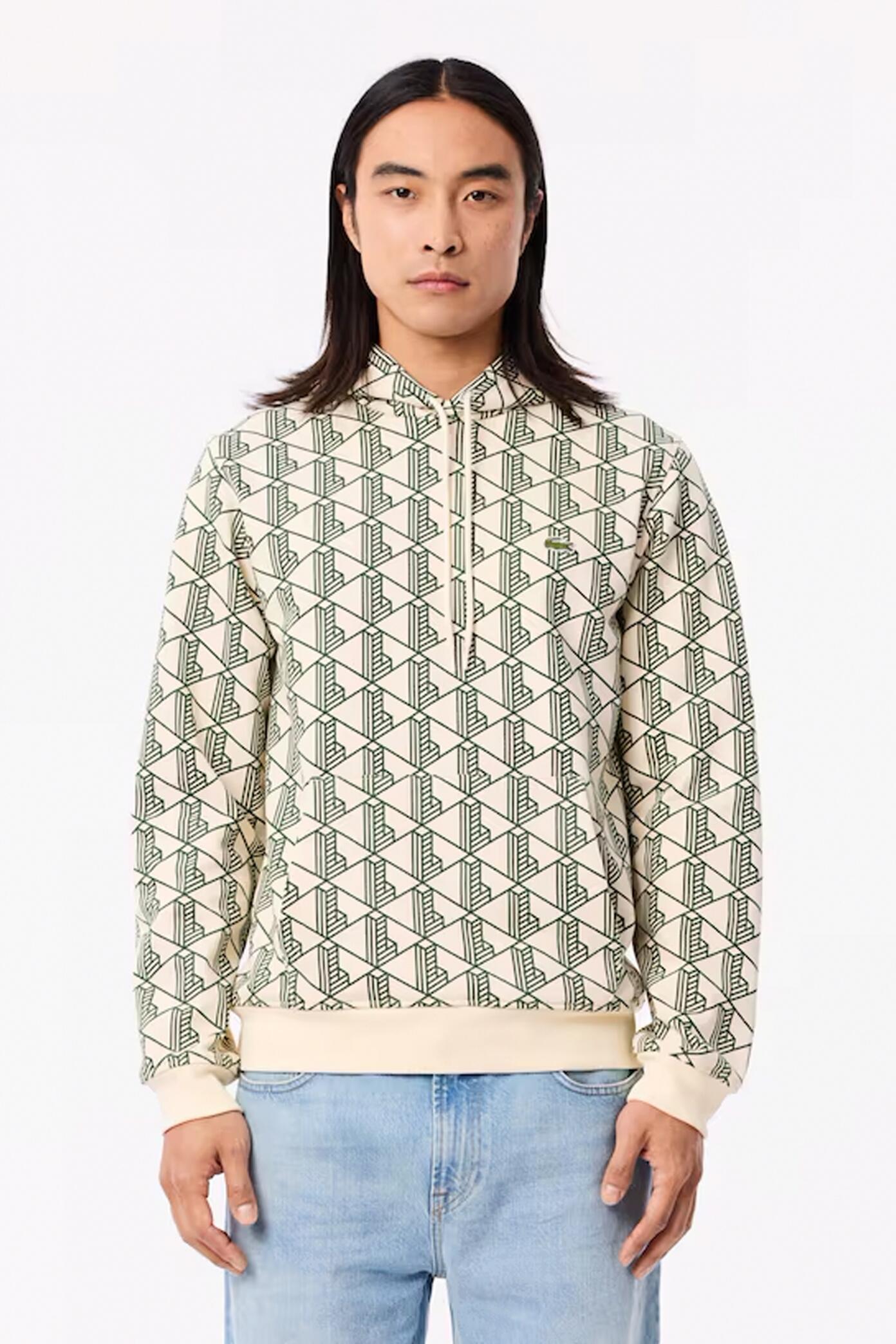 Felpa Lacoste Modello Sh2855 Sweatshirt Colore Verde 5/5