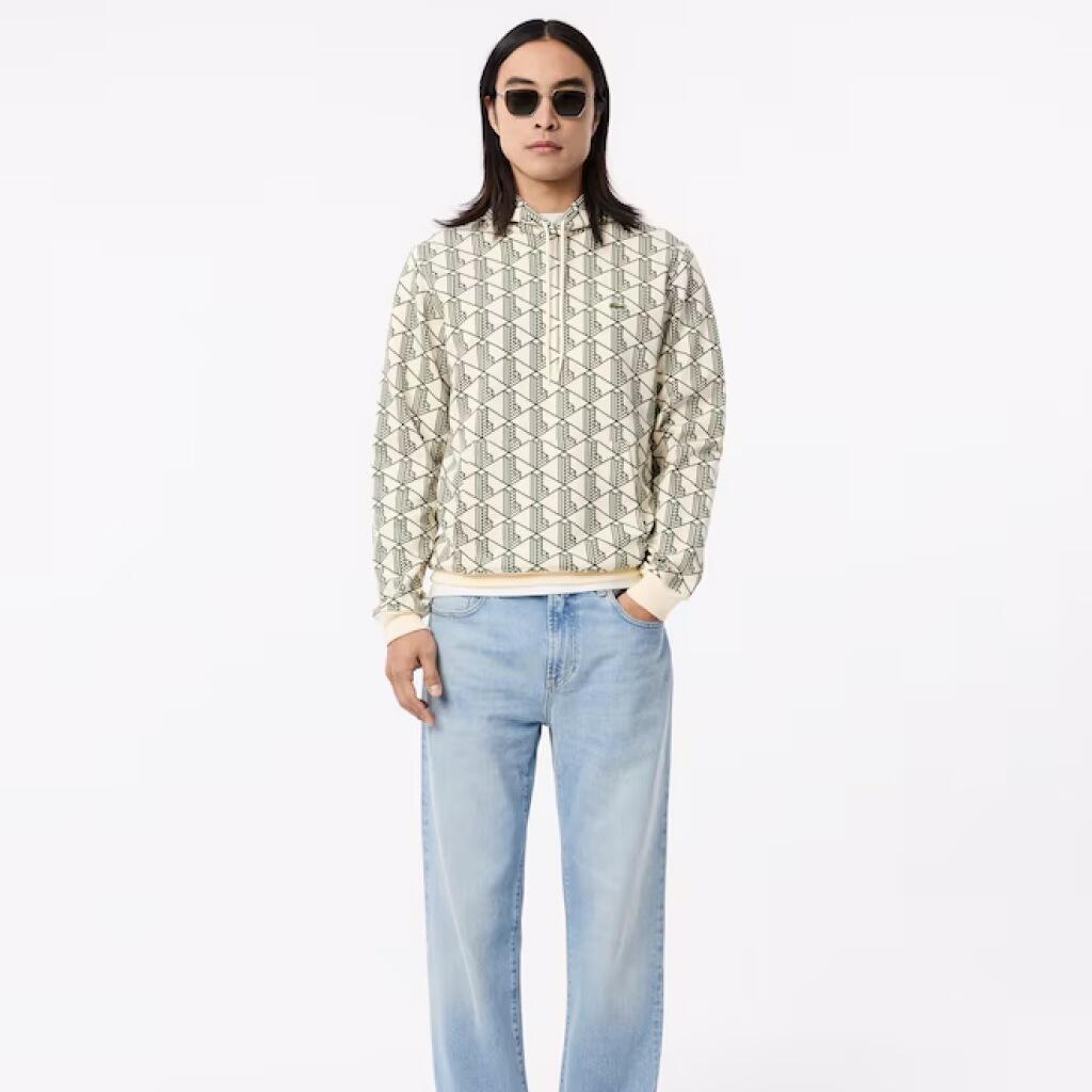 Felpa Lacoste Modello Sh2855 Sweatshirt Colore Verde 3/5