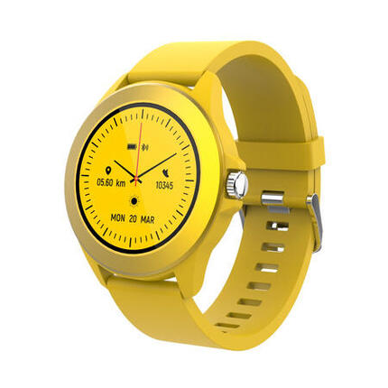 Montre connectée sportive pour adolescents Forever Colorum CW-300 xYellow BT 5.0