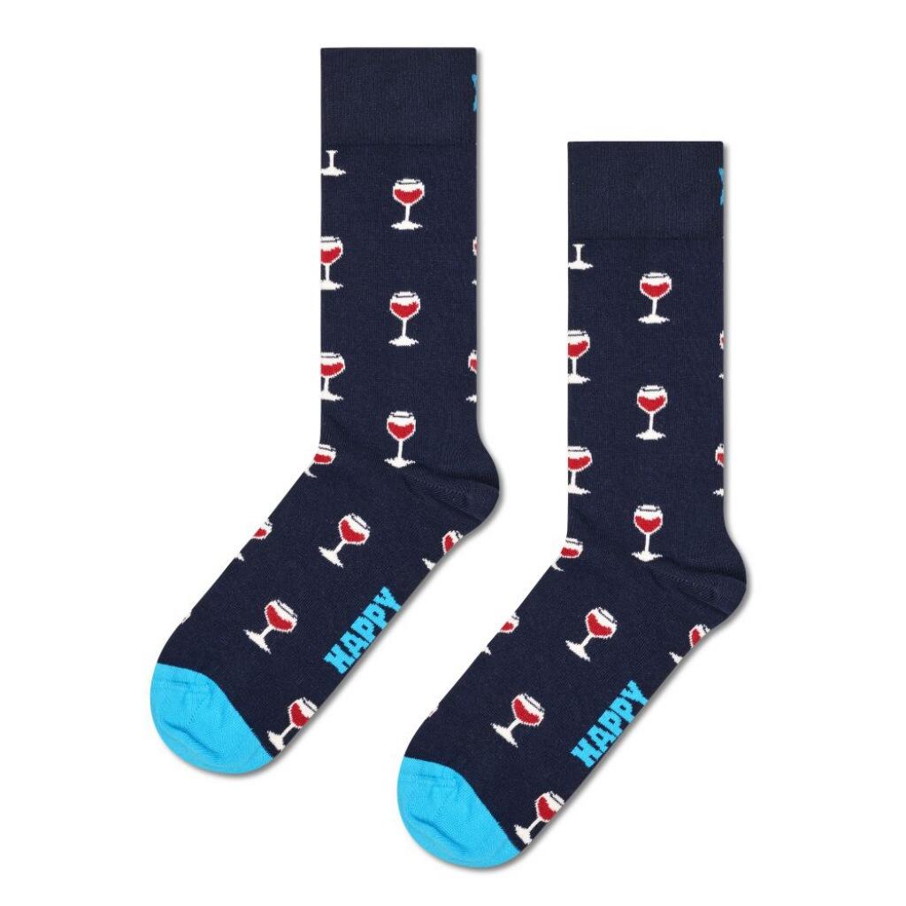 Calze da uomo Happy socks confezione da 2 vino multicolore 3/5