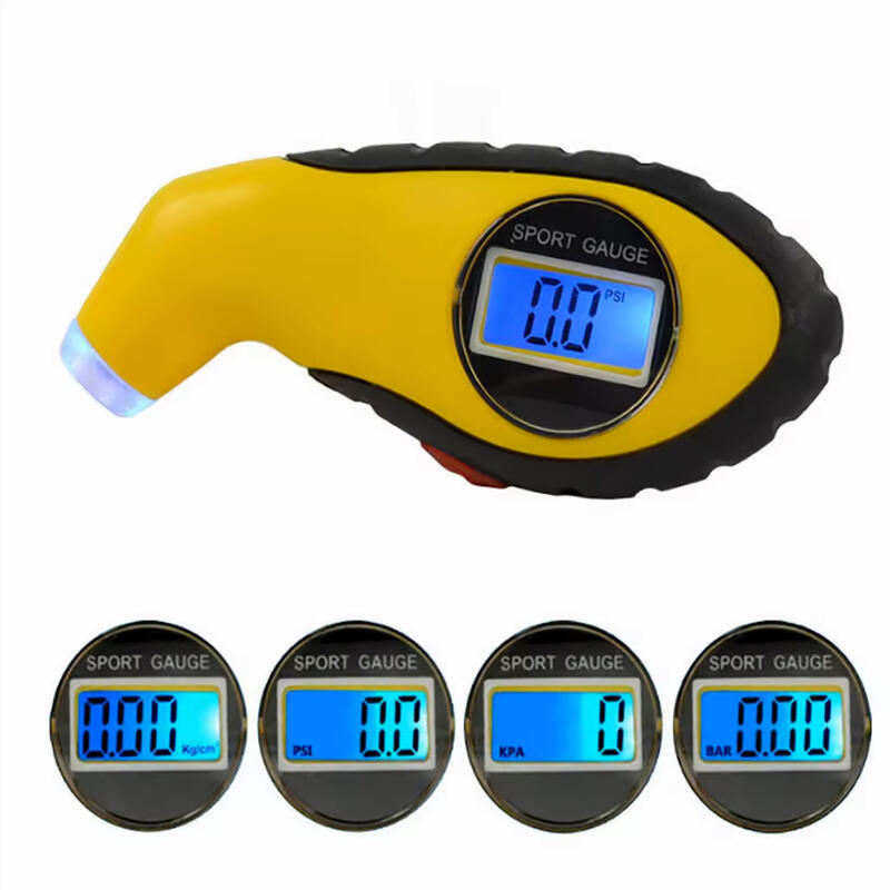 Manometru digital anvelope, verificare presiune roti, auto, biciclete, moto, LED