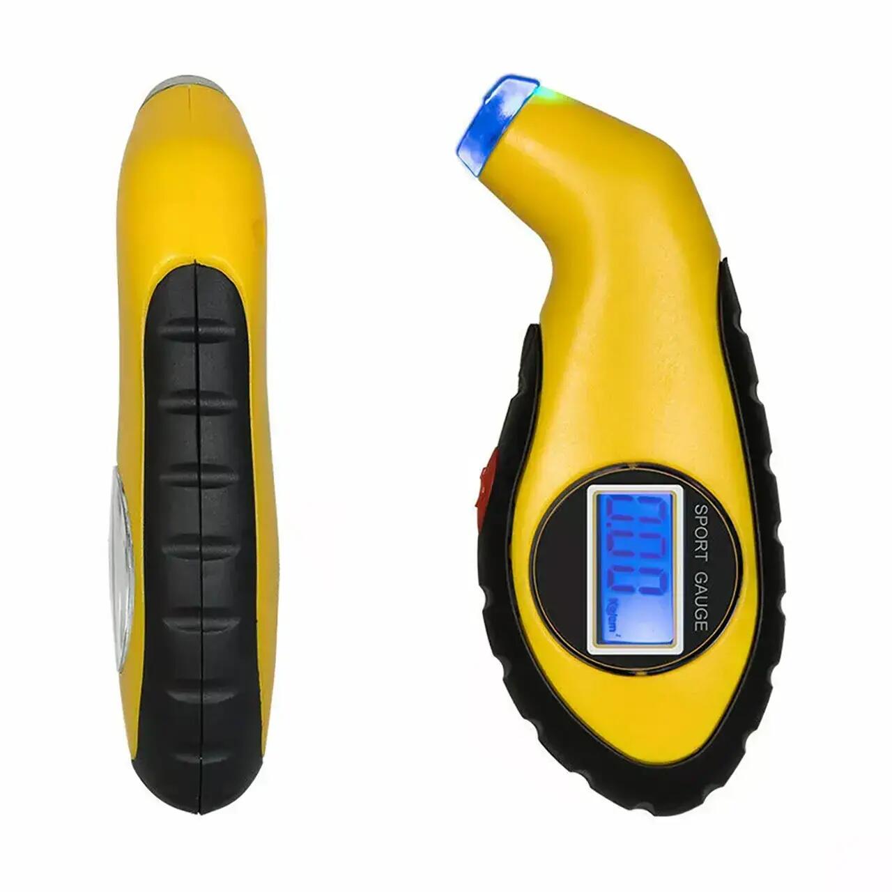 Manometru digital anvelope, verificare presiune roti, auto, biciclete, moto, LED 7/7