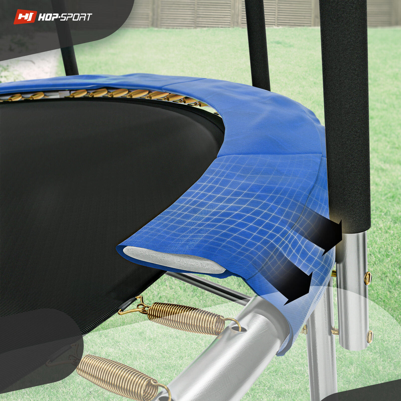Osłonka sprężyn do trampoliny 8FT Hop-Sport niebieska 4/5