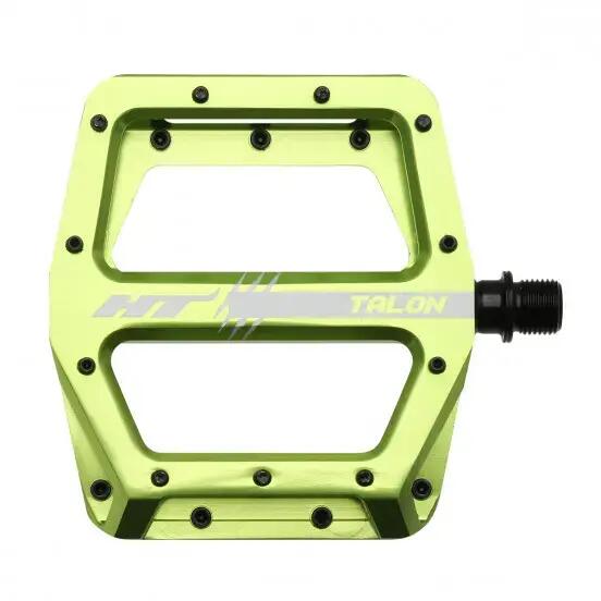 HT Components Talon AN71 Green Flat Pedal Pair