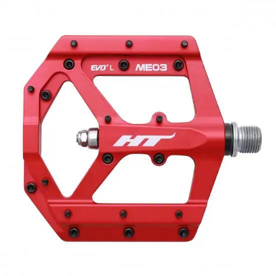 HT Components ME03 EVO+ Red Flat Pedals