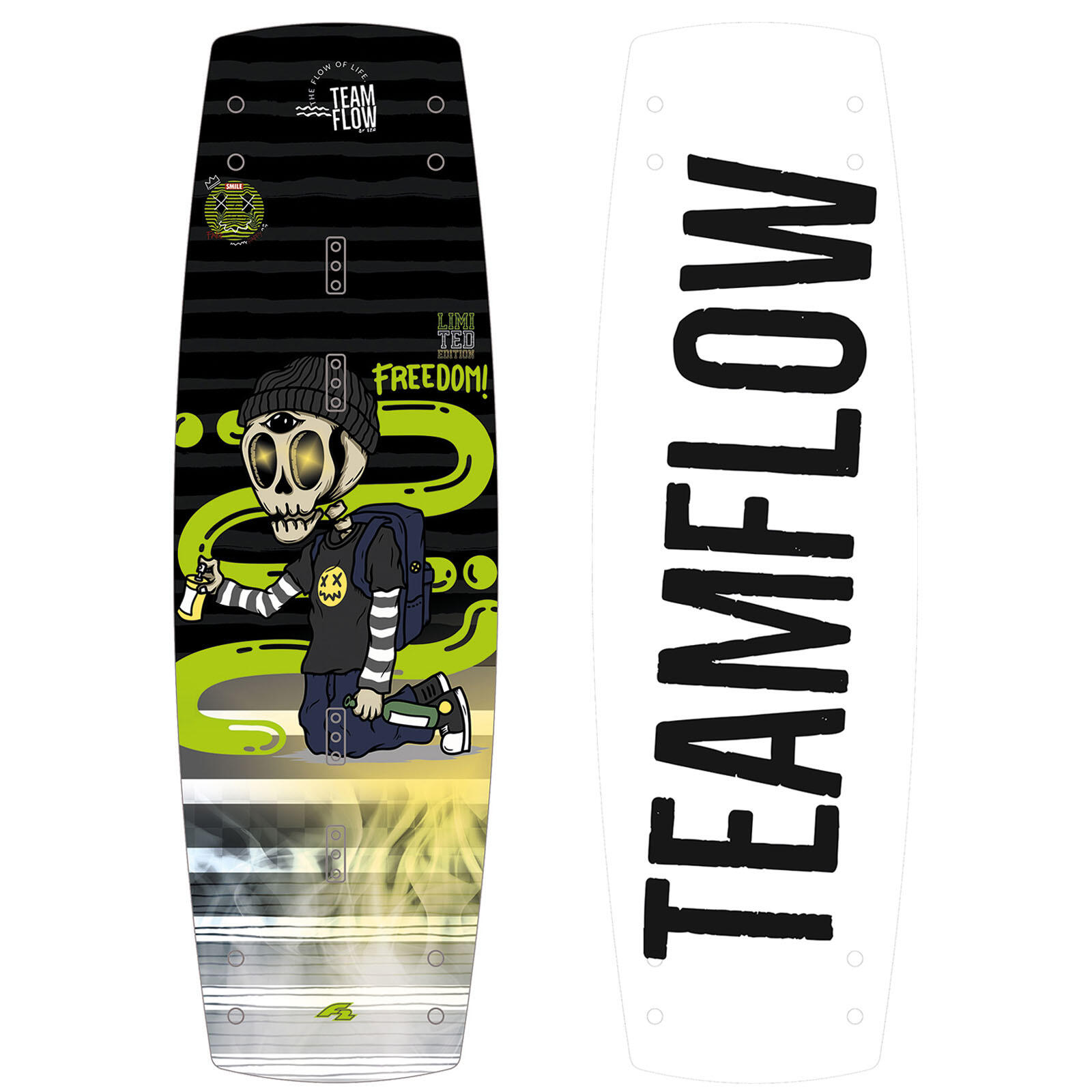 F2  Wakeboard Freedom Team Flow 136 cm Schwarz 2025 1/2