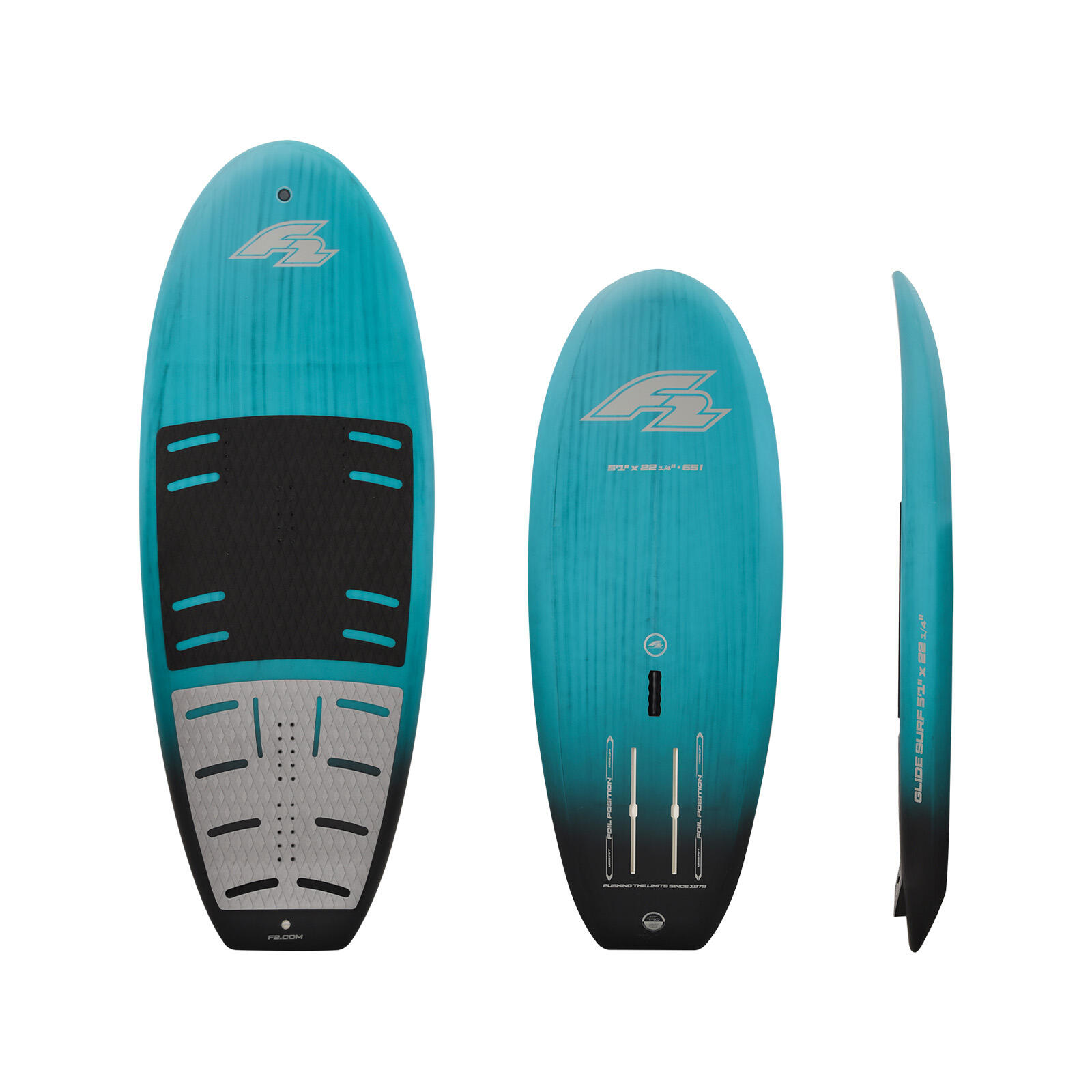 F2  Foil Board Glide Surf Team  85 l Türkis 1/3