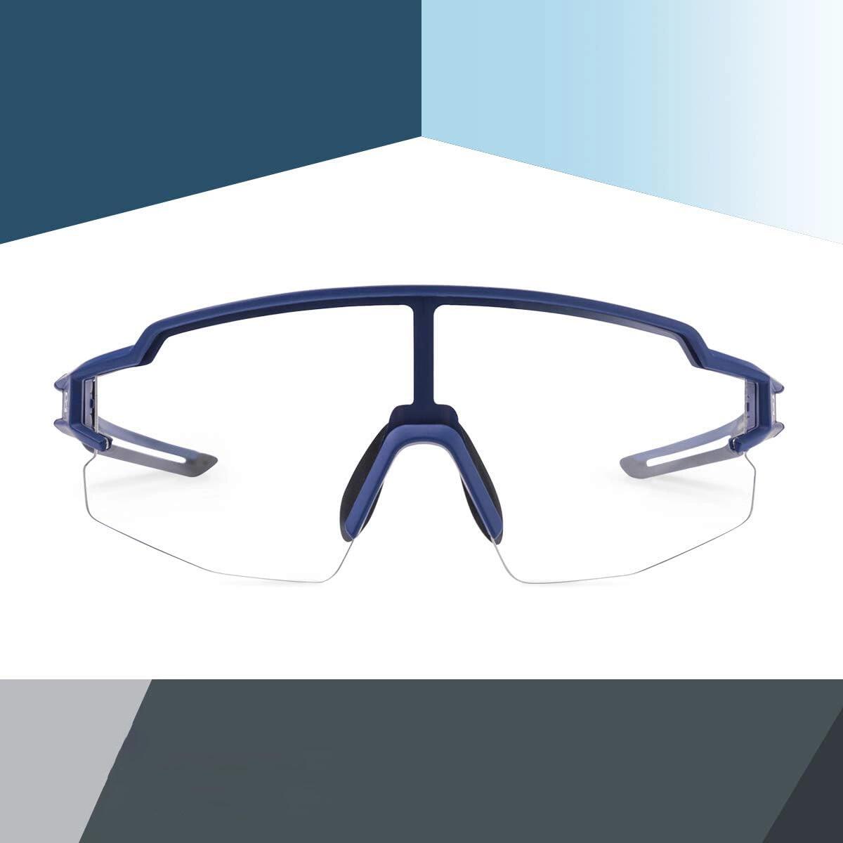 Lunettes vélo Rockbros 10173 photochromiques noir/rouge UV400 3/7