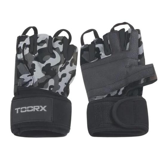 Fitnesshandschoenen - Kunstleer - Camouflage - Maat: M