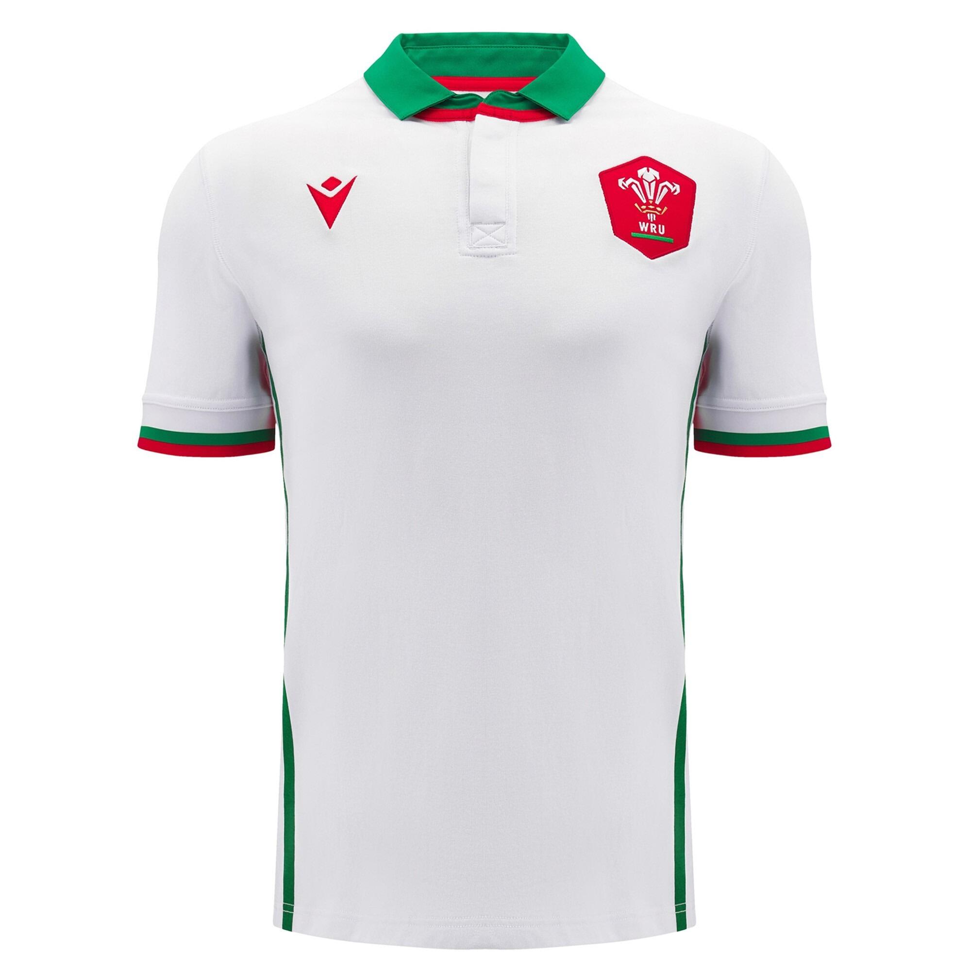 Wales WRU M24/25 Away Six Nations Adults Cotton Rugby Shirt 1/5