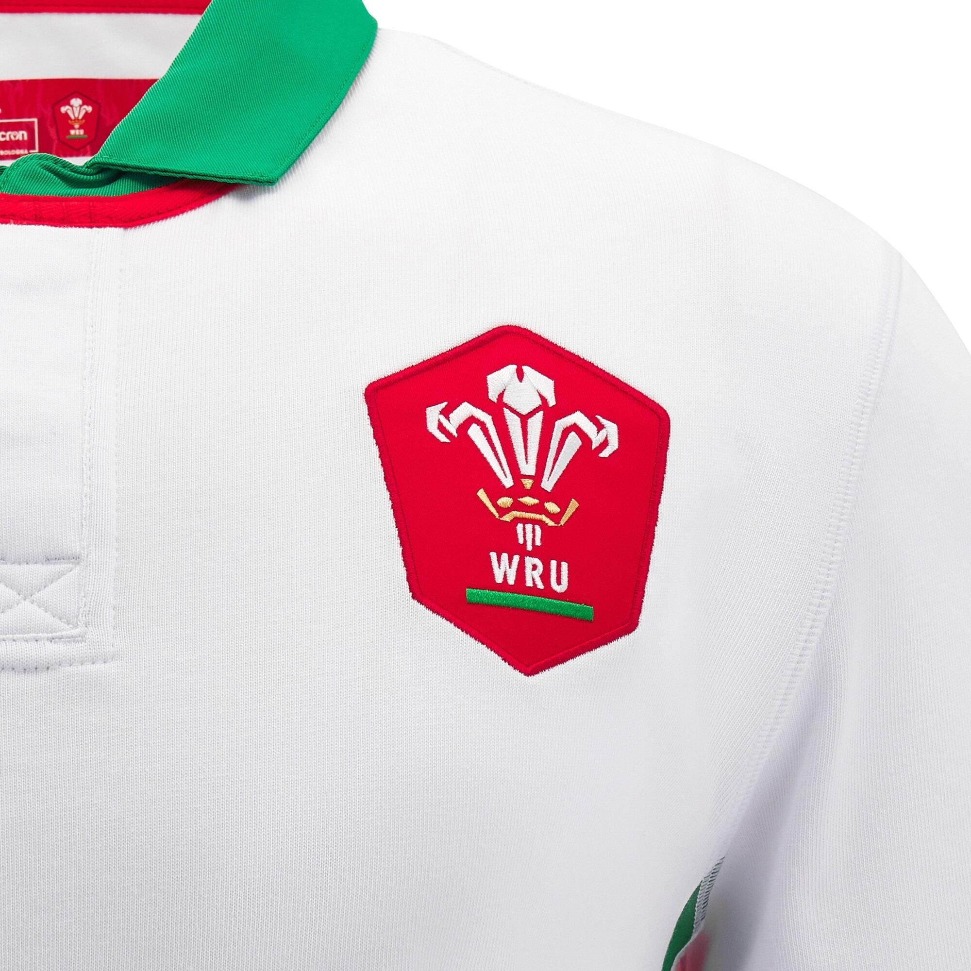 Maillot Domicile Gallois Rugby 2020/21 Macron - Coupe Pro Authentique Body Fit, Rouge, 100% Polyester Stretch