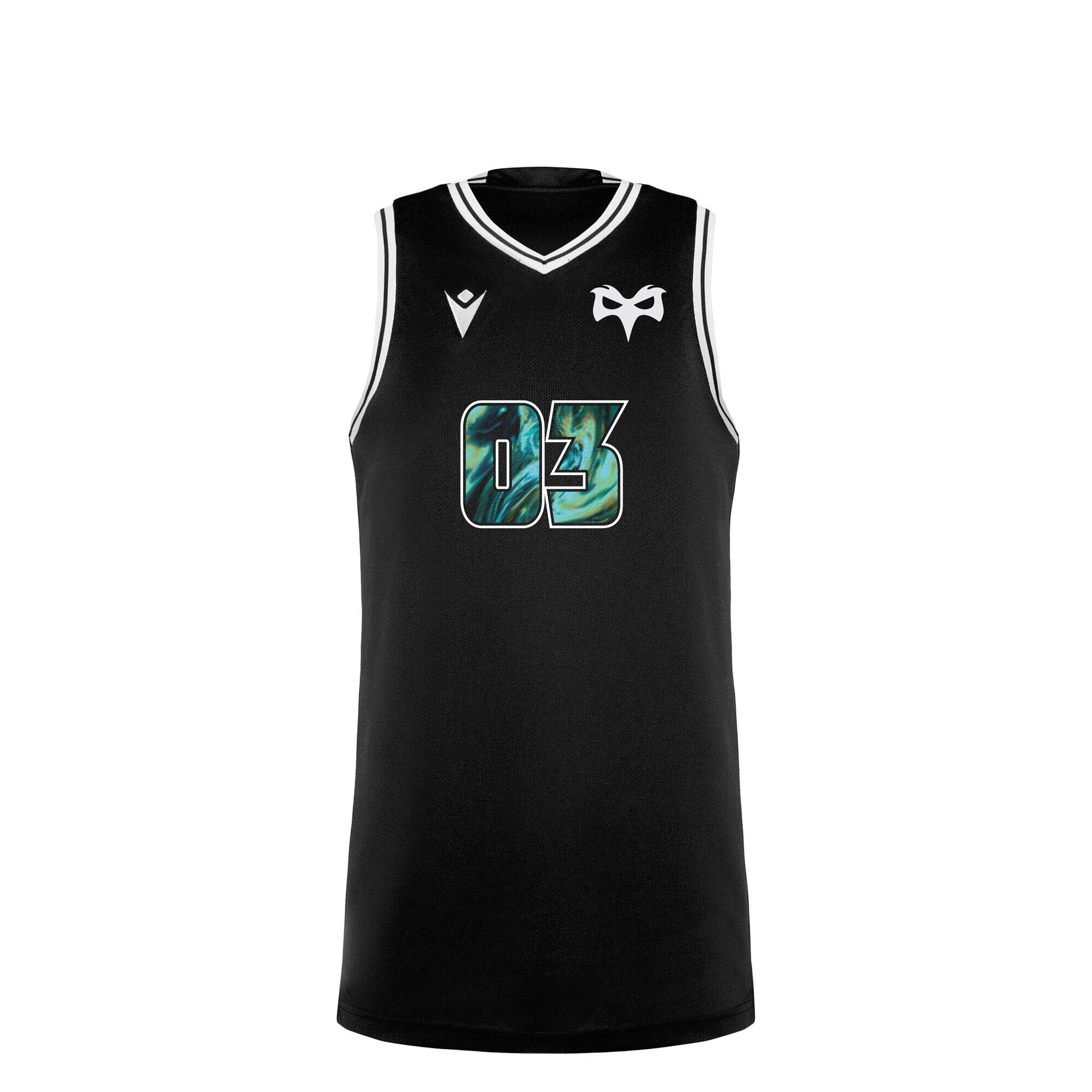 MACRON Ospreys Rugby 2024/25 Kids Training Basketball Vest