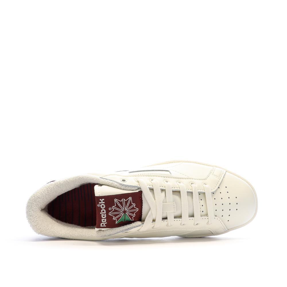 Reebok Club Grounds Heren Sneakers Wit/Bordeauxrood 4/7