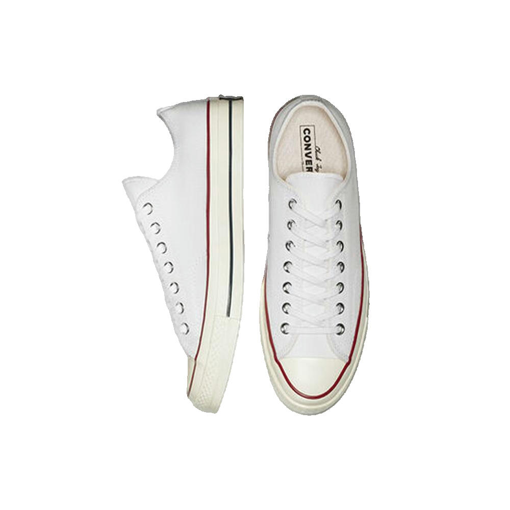 Chaussures Adultes Converse Chuck 70 Vintage Canvas Low Blanc 3/3