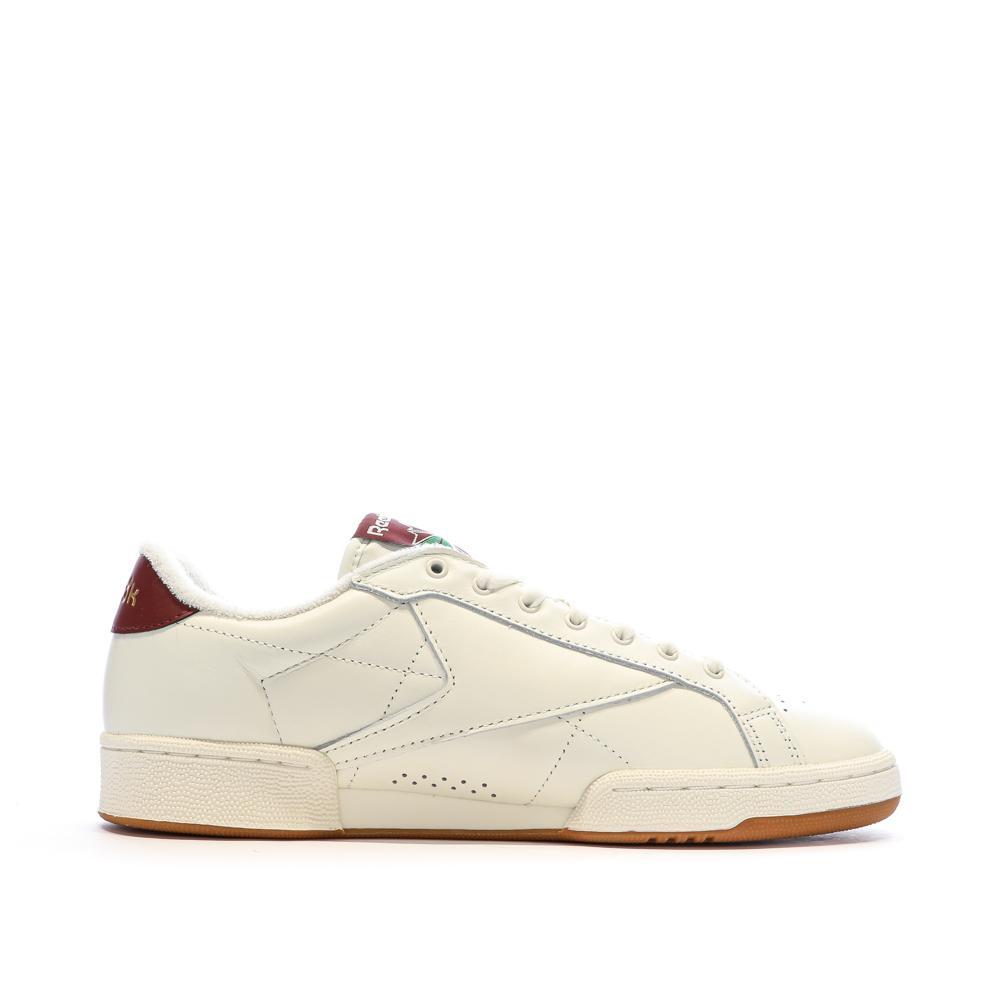 Reebok Club Grounds Heren Sneakers Wit/Bordeauxrood 2/7