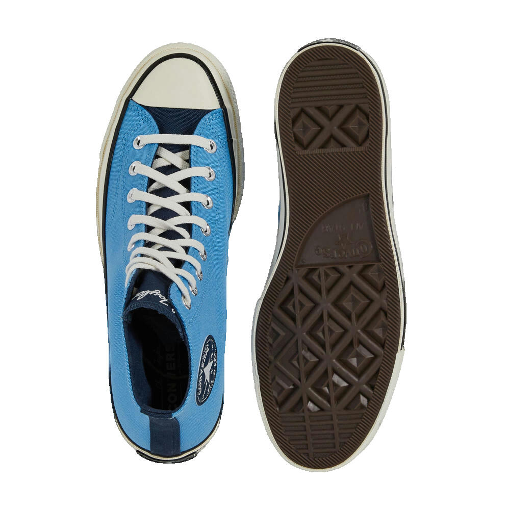 Chaussures Hommes Converse Chuck 70 Hi Bleu 3/3