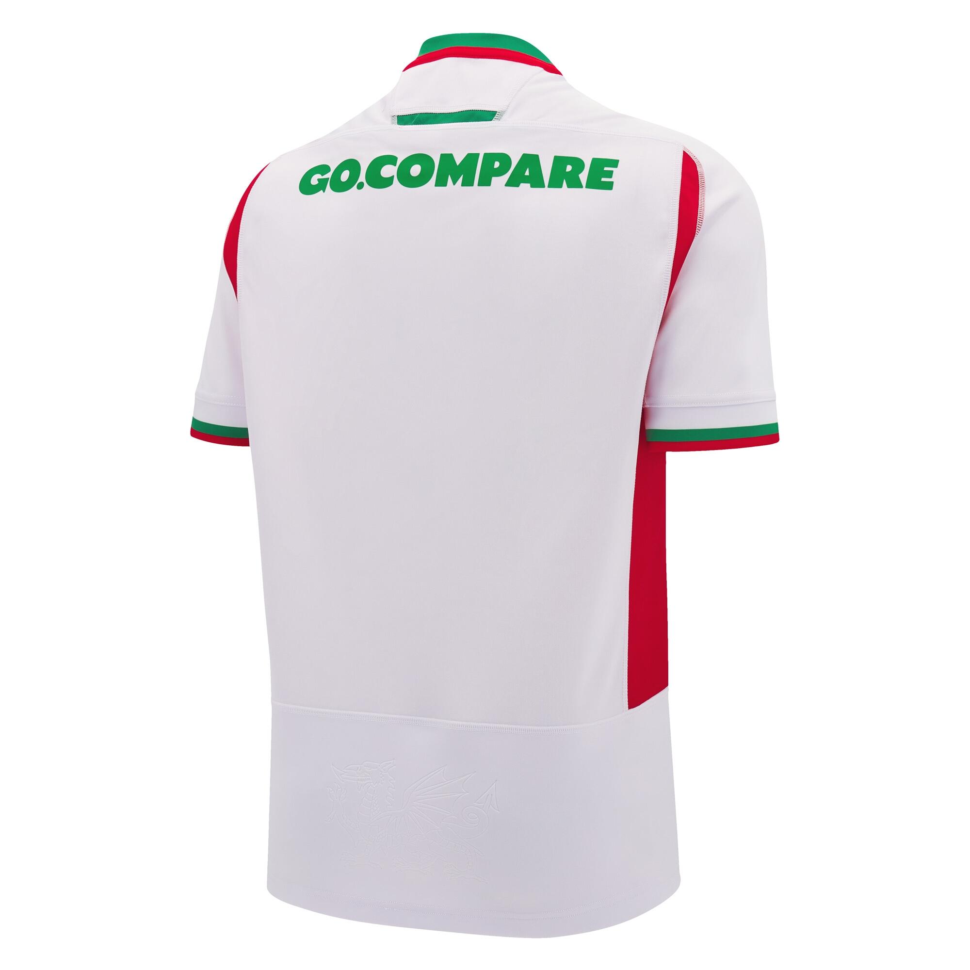 Wales WRU 2024/25 Adults Six Nations Away Rugby Shirt 2/6