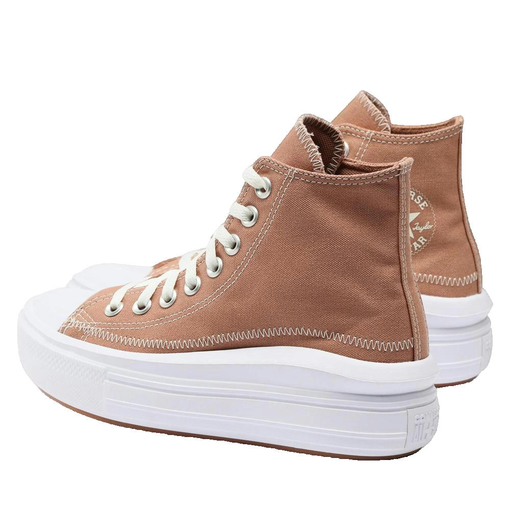 Chaussures Femmes Converse Sneakers Chuck Taylor All Star Move Marron 3/3