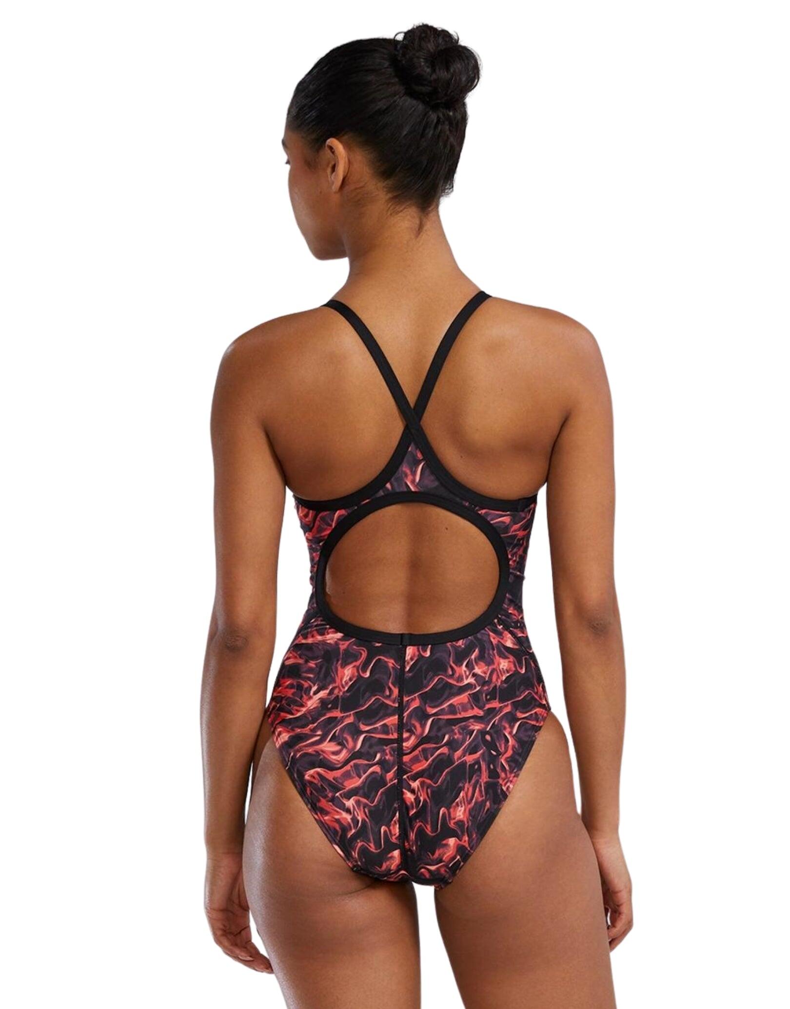 Costum inot intreg pentru femei - ENERGIA Durafast Elite Diamondfit W - rosu 2/5