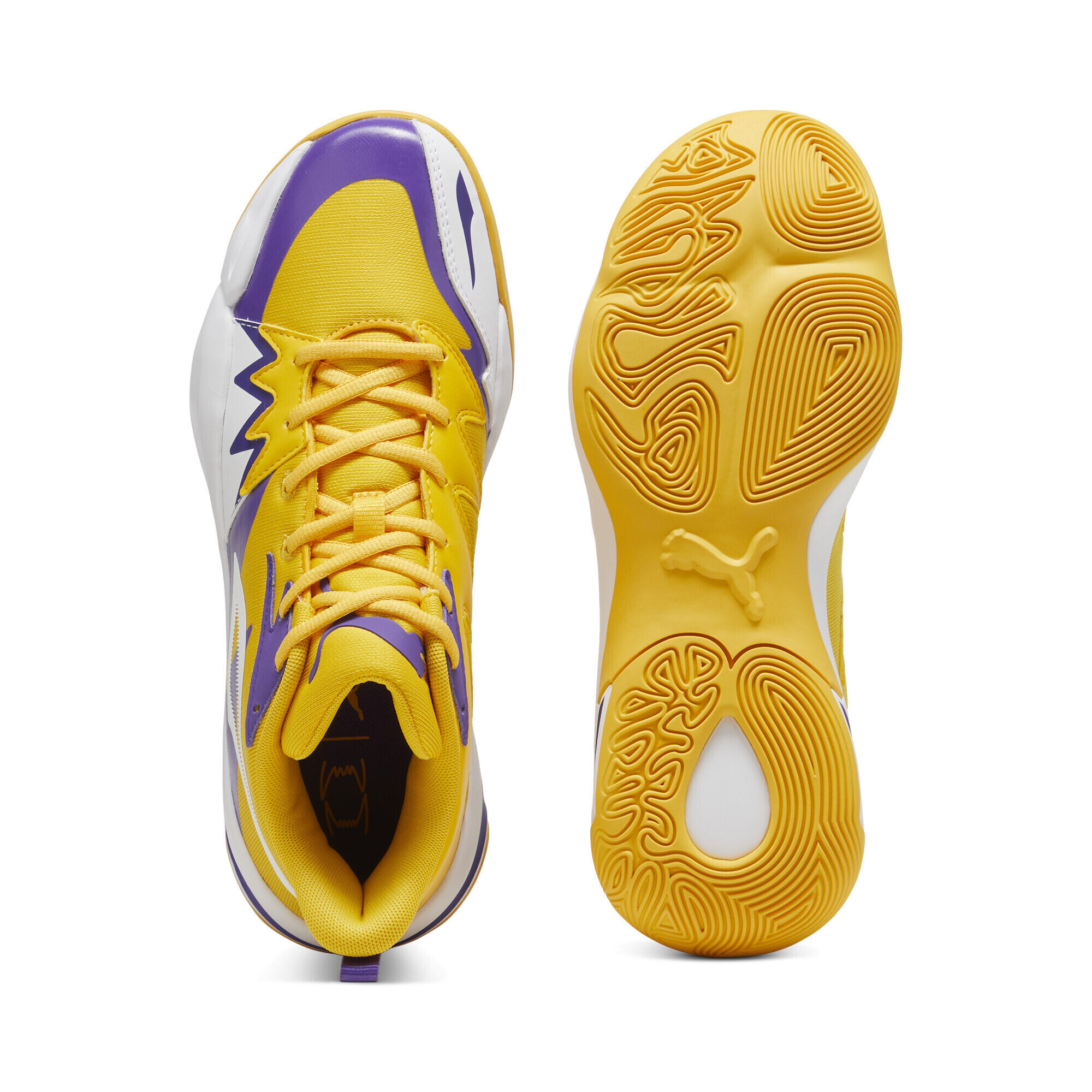 Genetics basketbalschoenen PUMA Yellow Sizzle White 6/7