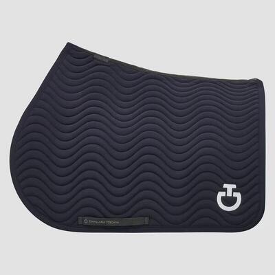 Cavalleria toscana quilted wave jersey zadeldek blauw