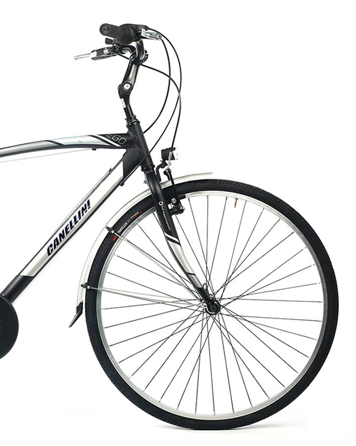 Bicicleta de cidade Canellini EGO Alumínio Homem 21v - Preto 2/3