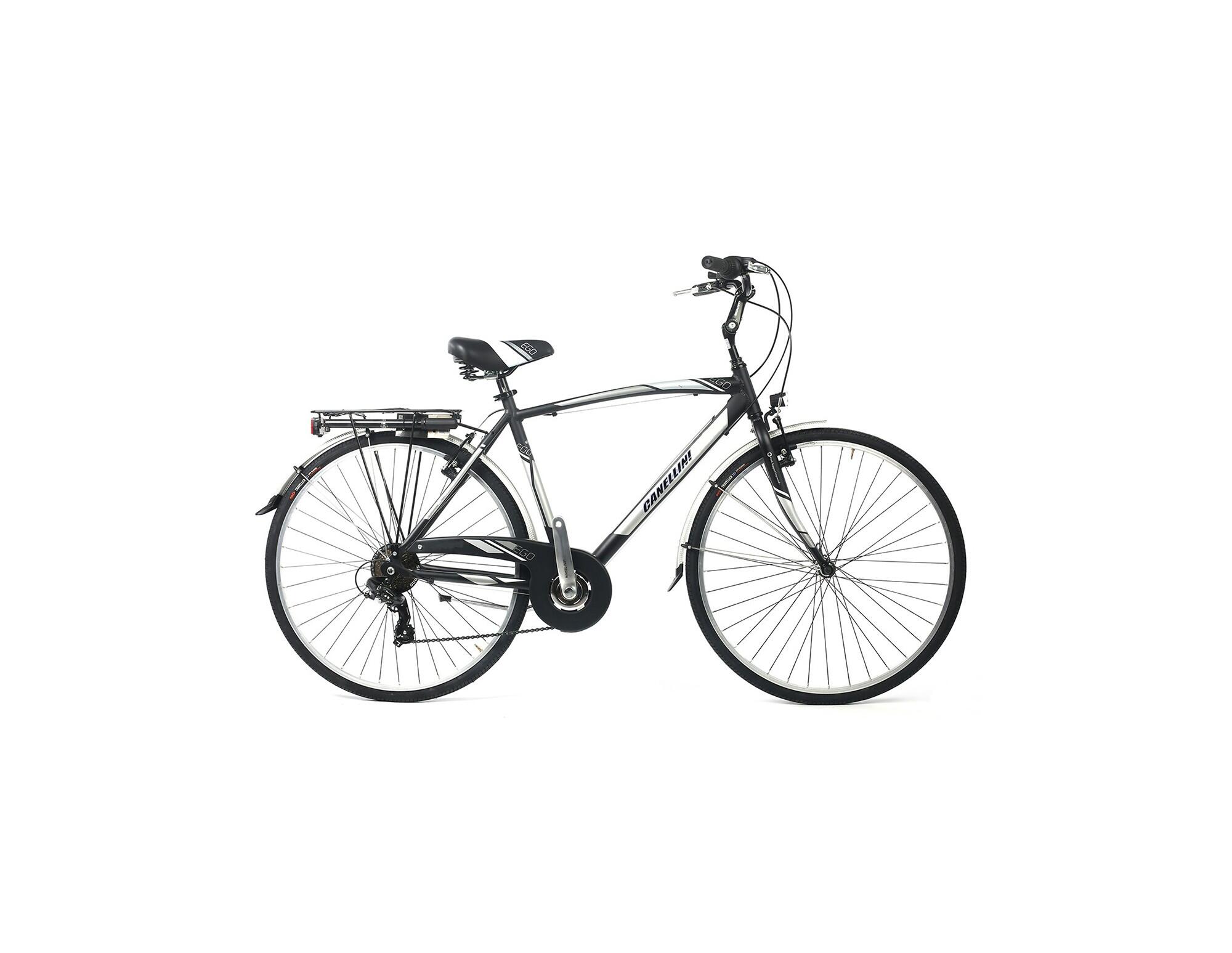 CANELLINI Stadsfiets Canellini EGO Aluminium Man 21v - Zwart