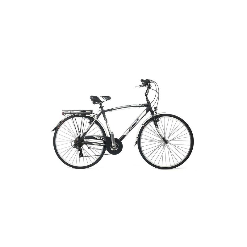 Stadsfiets Canellini EGO Aluminium man 21v - Zwart