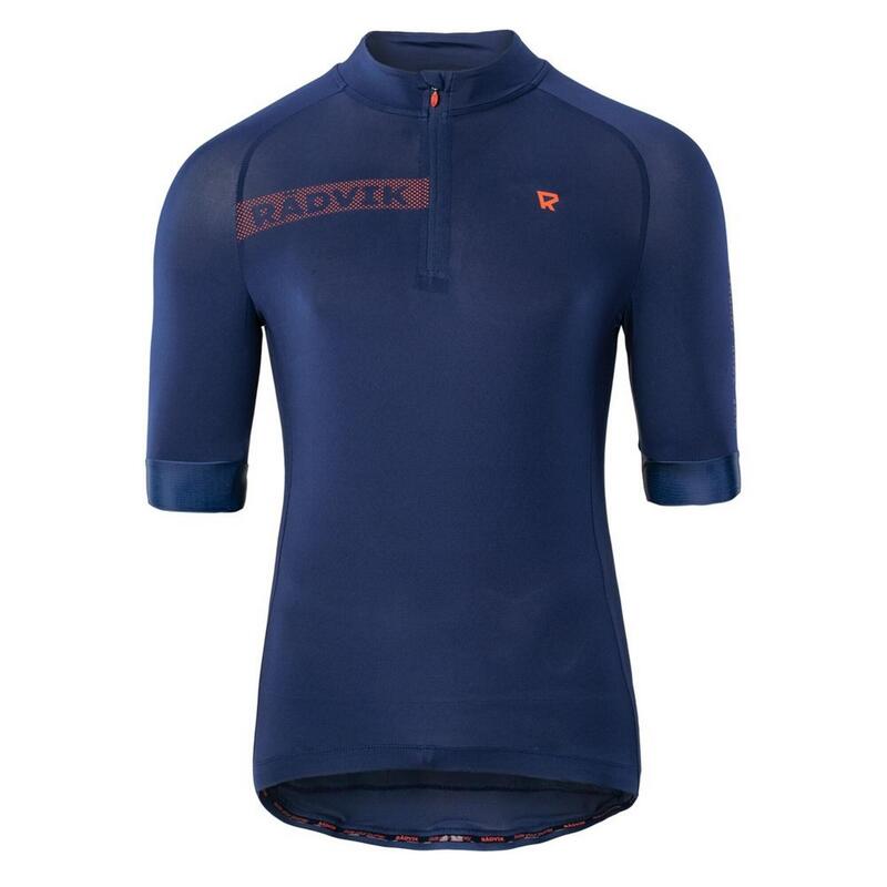 Maillot de cyclisme ALPHA GTS Homme (Bleu / Orange sanguine)