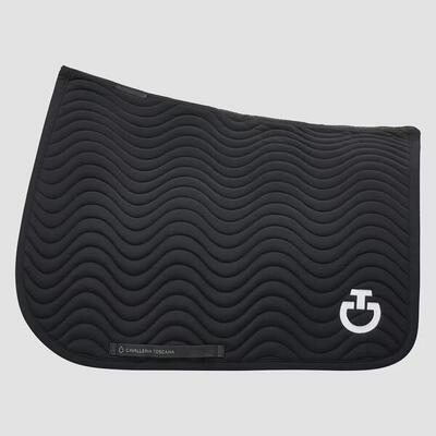 Cavalleria toscana quilted wave jersey zadeldek zwart (9999)