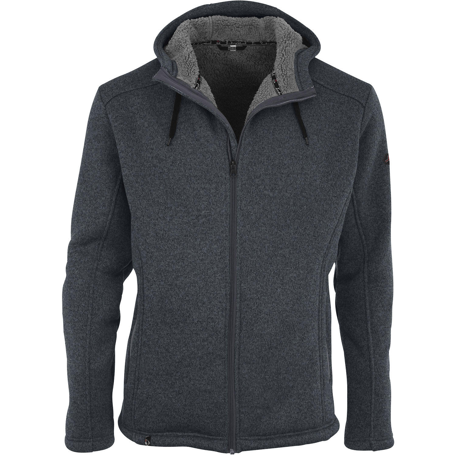 Polar-Strickfleecejacke Jachenau mit Kapuze 1/1