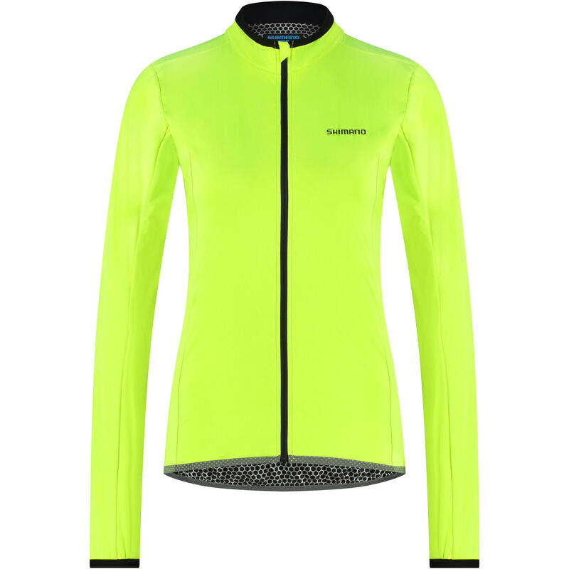 SHIMANO WINDFLEX dames regenjack, neongeel