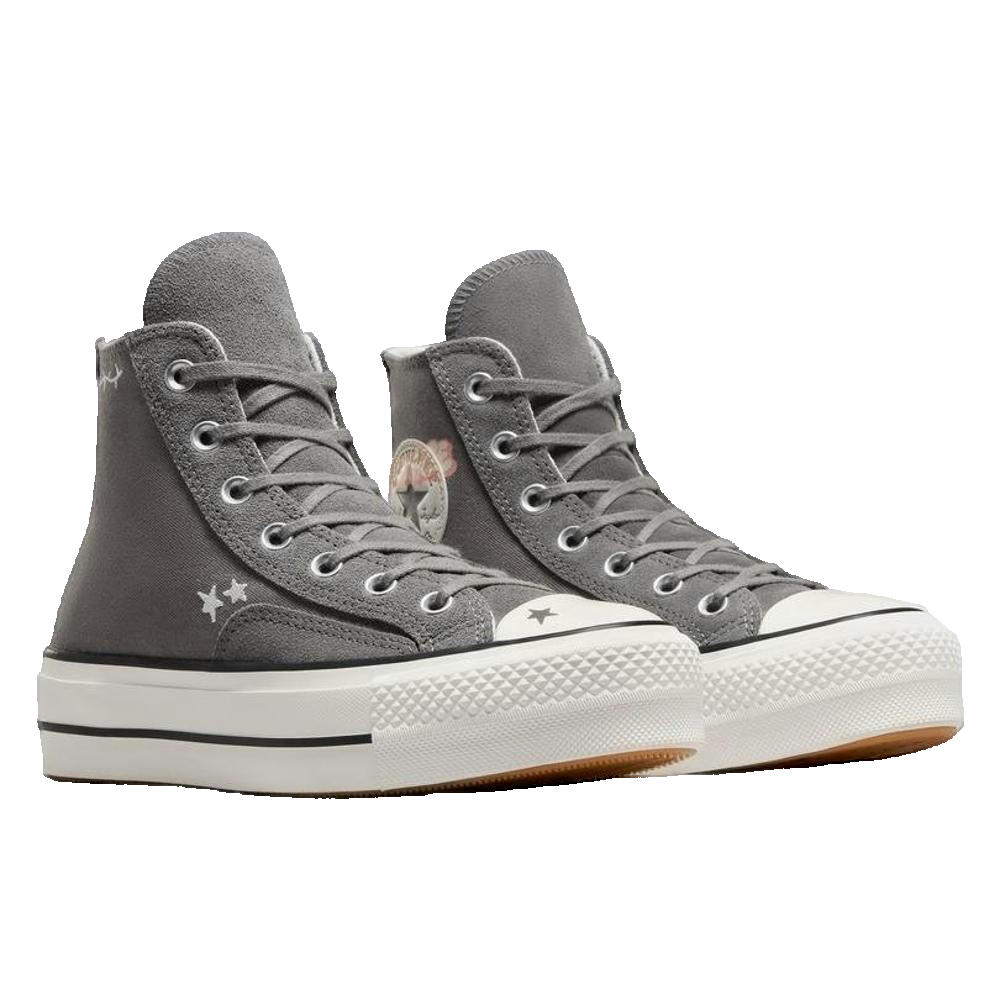 Chaussures Femmes Converse Chuck Taylor All Star Lift Gris 2/3