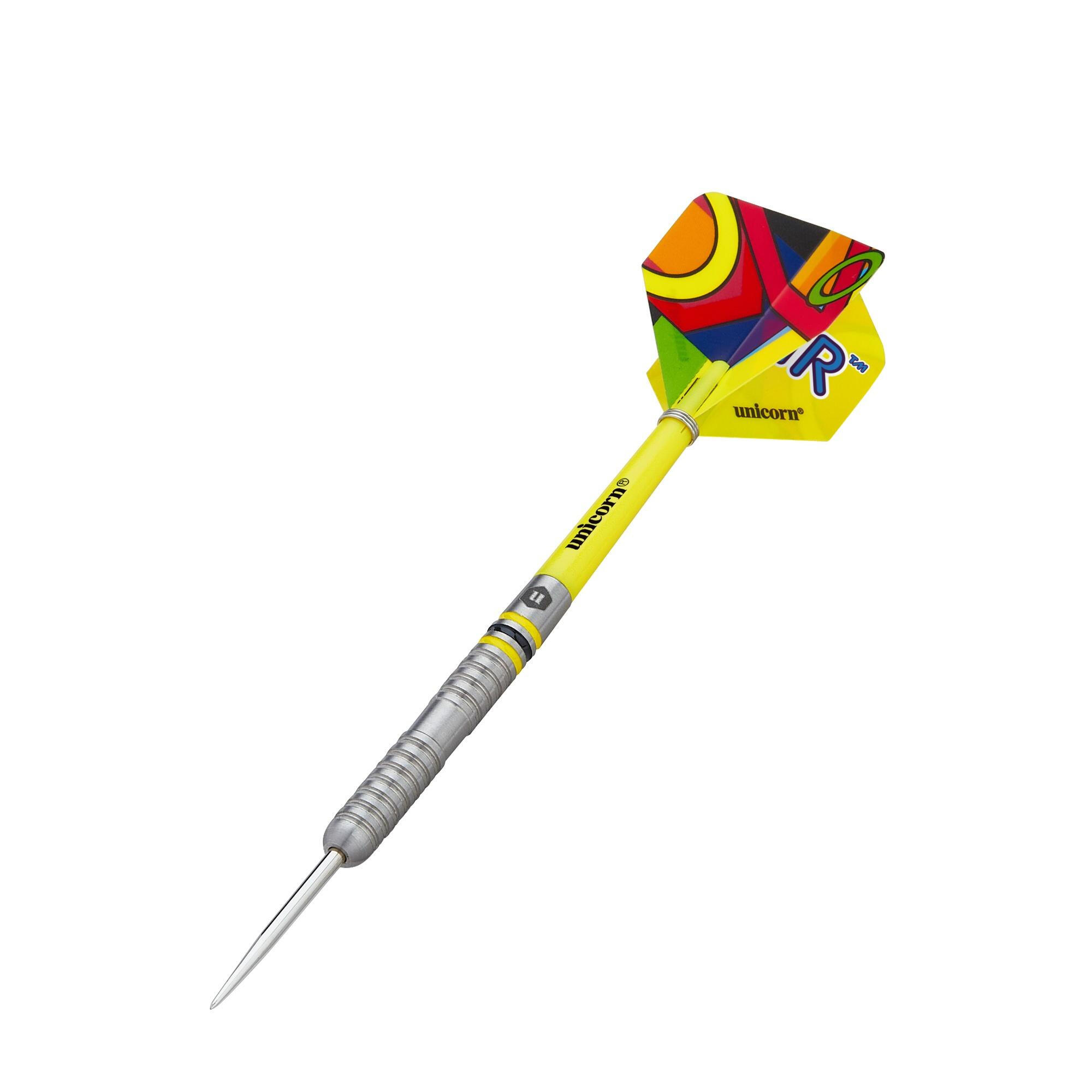 Flair Tungsten Darts Set (Pack of 3) (Yellow/Multicoloured) 3/3